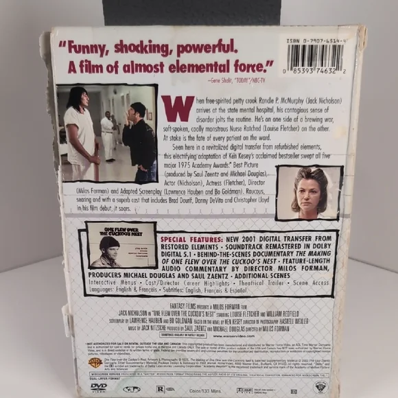 訳あり　ミスタークリスマス　大観覧車　 オルゴール ACアダプター動作不良 Jack Nicholson DVD - One Flew Over the Cuckoo's Nest DVDs